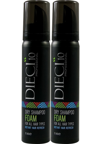 Dıecı 2'li Dry Shampoo 75 ml Foam