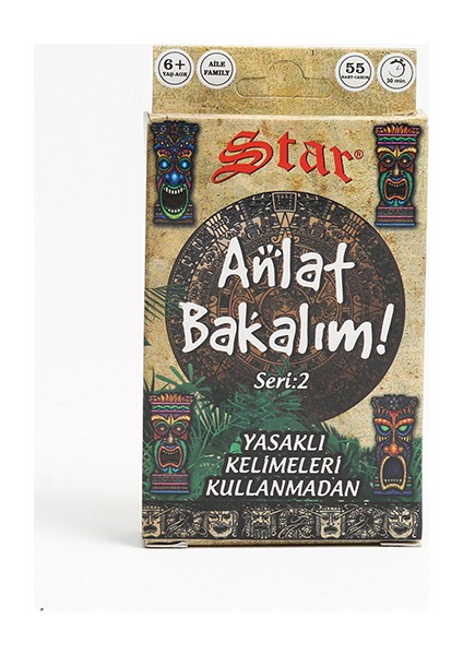 Anlat Bakalım Kelime Oyunu Seri:2 Hafıza Geliştirici Eğlenceli Aile Oyunu 55 Kart