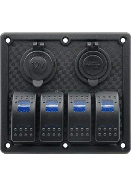 Switch Panel 4'lü USB +Cakmaklik