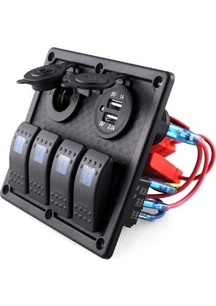 Switch Panel 4'lü USB +Cakmaklik