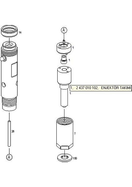 Enjektör Tamir Takımı DSLA145P619 - 2437010108