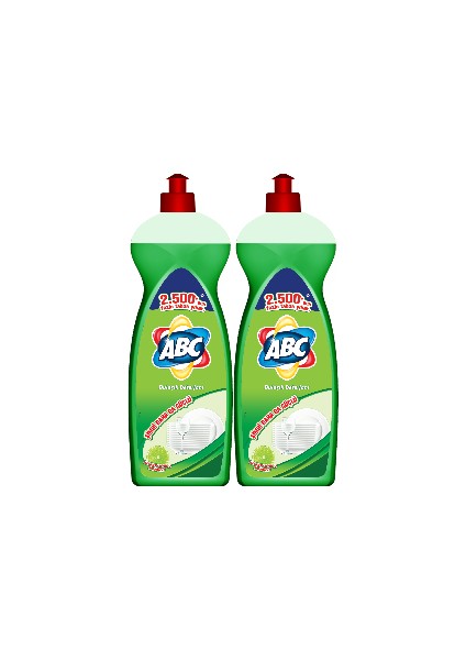 Abc Elde Yıkama Sıvı Bulaşık Deterjanı 685 gr x 2'li Misket Limonu Kokulu