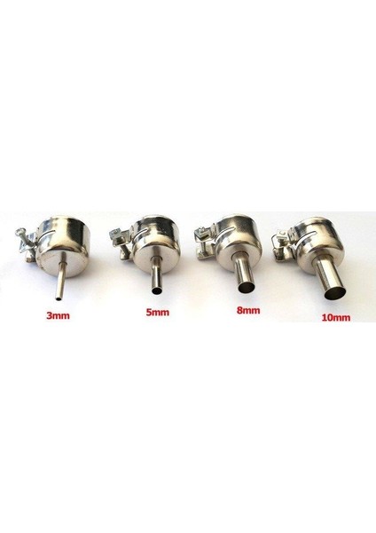 962 Üflemeli Havya Nozul Set 3 - 5 - 8 - 10 mm 4'lü