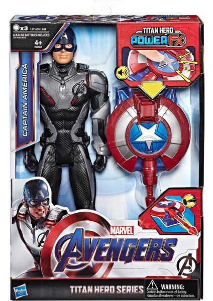 Avengers: Endgame Titan Hero Power FX Captain America Figür