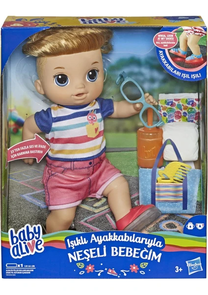 Baby Alive Işıklı Ayakkabılarıyla Neşeli Erkek Bebeğim