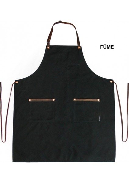 Askılı Şef Barista Aşçı Kuaför Tattoo Mutfak Chef Garson Önlüğü Füme fiyatları