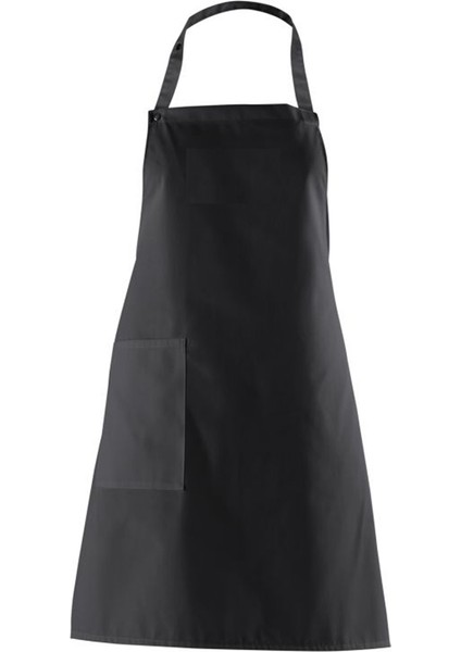 Askılı Şef Barista Aşçı Kuaför Tattoo Mutfak Chef Garson Önlüğü Siyah