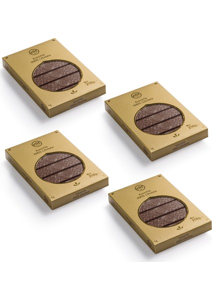 Kuvertür Sütlü Çikolata 250g 4lü Set Glutensiz