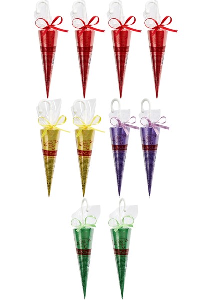Çikolata Nostaljik Şemsiye Çikolata Karışık Renkli 10'lu Set 300 gr