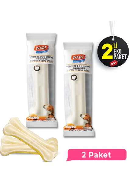 Beyaz Ödül Kemiği 20,5 cm 2 Paket