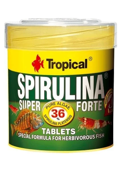 Spirulina Süper Forte 50 ml - 36 gr - 80 Tablets