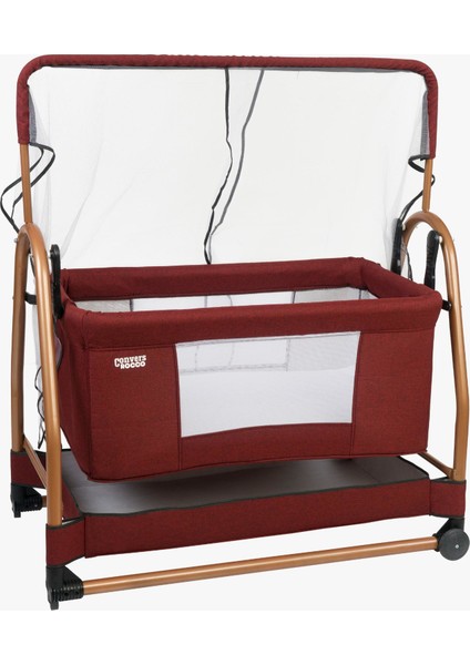 Rocco Sallanabilir Bebek Beşik - Bordo