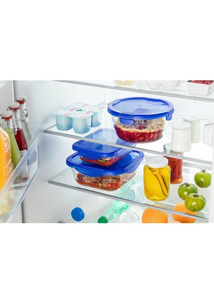 285PG00/7146 Kare Kapaklı Saklama Kabı 0,8 lt