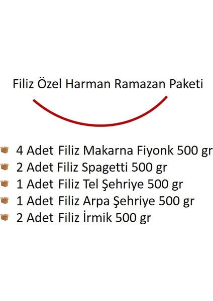 Özel Harman Makarna - İrmik Paketi fiyatları