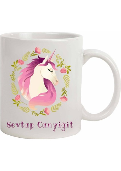 İsme Özel Kupa Bardak - Unicorn