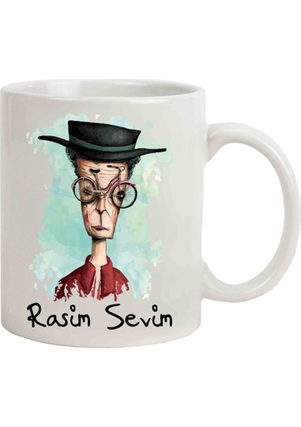 İsme Özel Bisiklet Gözlük Temalı Kupa Bardak