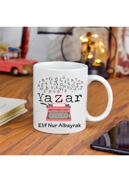 İsme Özel Yazar Temalı Kupa Bardak fiyatları