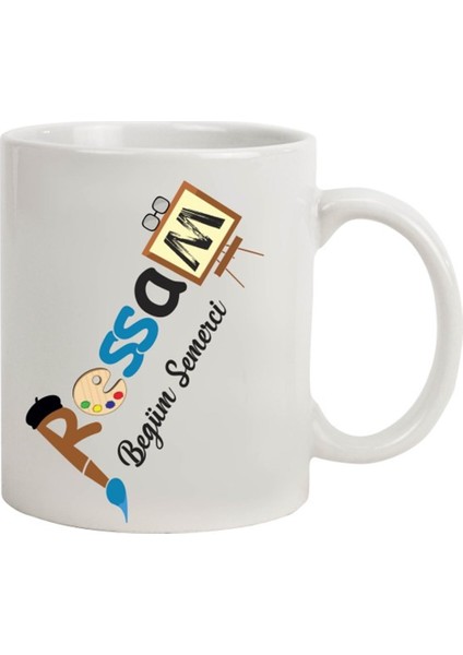 İsme Özel Ressam Temalı Kupa Bardak