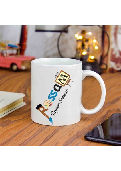 İsme Özel Ressam Temalı Kupa Bardak modelleri