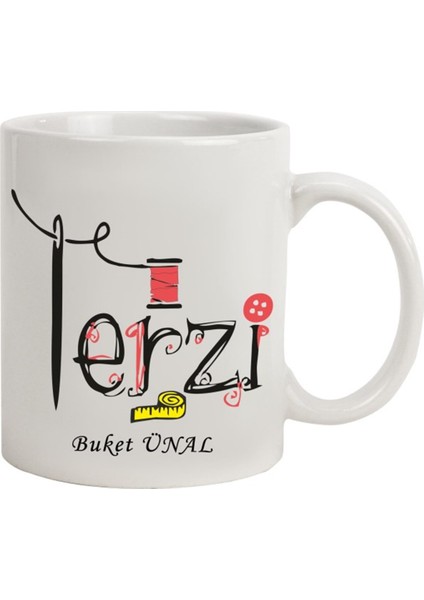 İsme Özel Terzi Temalı Kupa Bardak