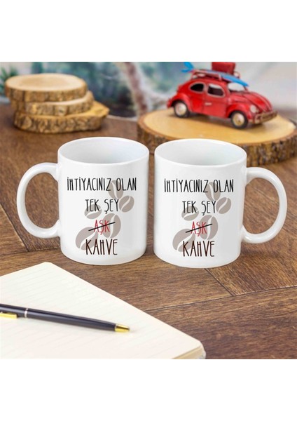 İsme Özel Ihtiyacın Kahve Temalı Kupa Bardak fiyatları