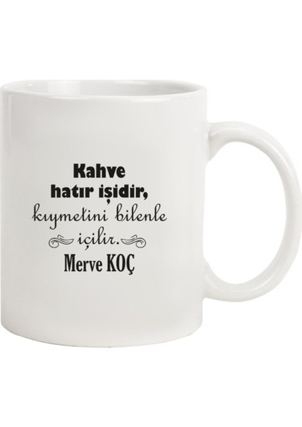 İsme Özel Tasarımlı Kupa Bardak - Kahve Hatır Işidir