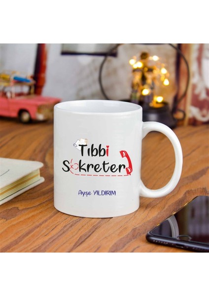 İsme Özel Tıbbi Sekreter Temalı Kupa Bardak fiyatları