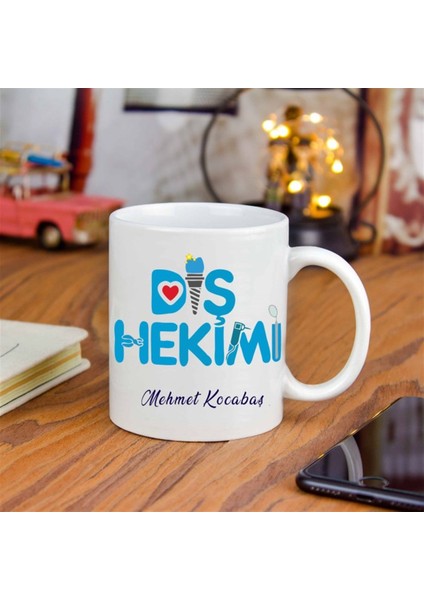 İsme Özel Diş Hekimi Temalı Kupa Bardak fiyatları