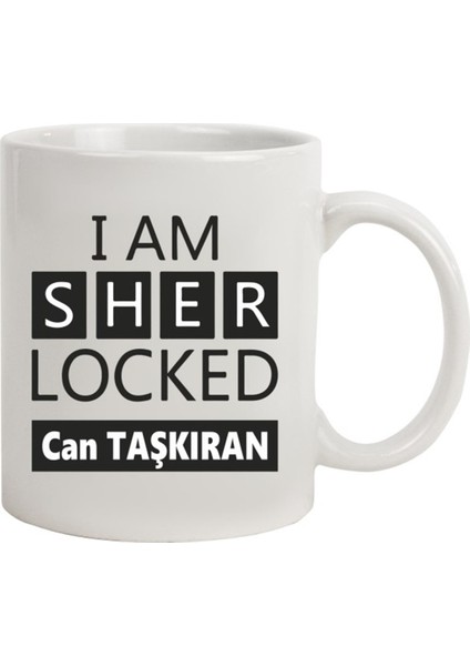 İsme Özel Tasarımlı Kupa Bardak - Sherlock