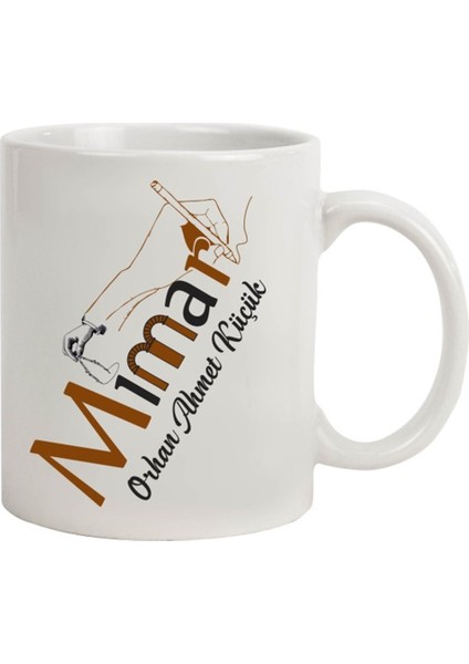 İsme Özel Mimar Temalı Kupa Bardak