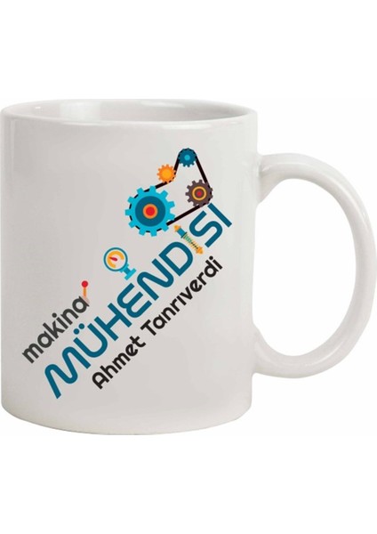 İsme Özel Makina Mühendisi Temalı Kupa Bardak