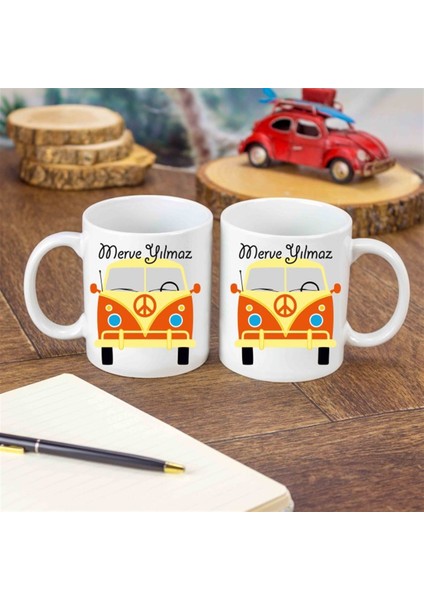 İsme Özel Nostaljik Vosvos Minibüs Temalı Kupa Bardak fiyatları