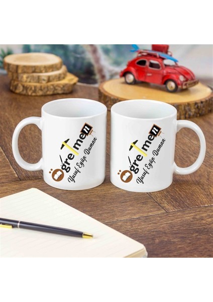 İsme Özel Öğretmen Temalı Kupa Bardak modelleri