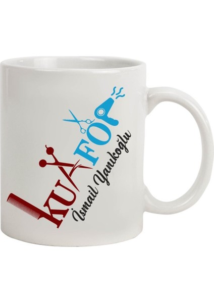 İsme Özel Kuaför Temalı Kupa Bardak