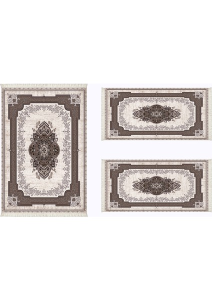 Alanur Almira Yatak Odası Halısı 3'lü Set 80 x 150 cm + 2 Adet 60 x 100 cm AL310C096KA