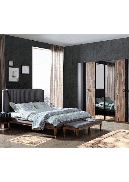 Alanur Almira Yatak Odası Halısı 3'lü Set 80 x 150 cm + 2 Adet 60 x 100 cm AL310M097