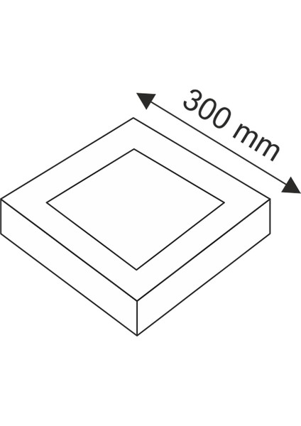 24W Sıva Kare LED Panel Günışığı