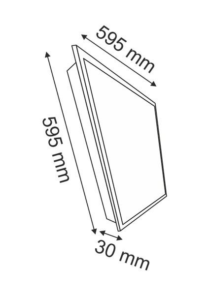 60 x 60 Backlight Panel LED Armatür Günışığı