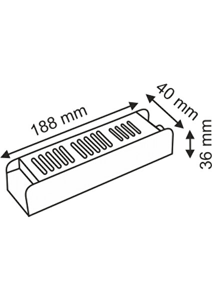 Helios Opto 120W 10A Ince Metal Kasa Adaptör