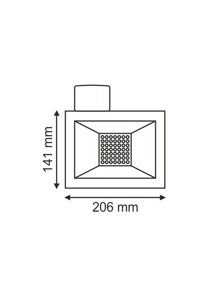 Helios Opto 50W Mikro Radar Sensörlü Beyaz Smd LED Projektör