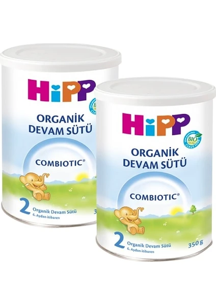 2 Organik Combiotic Devam Sütü 350gr 2 Adet