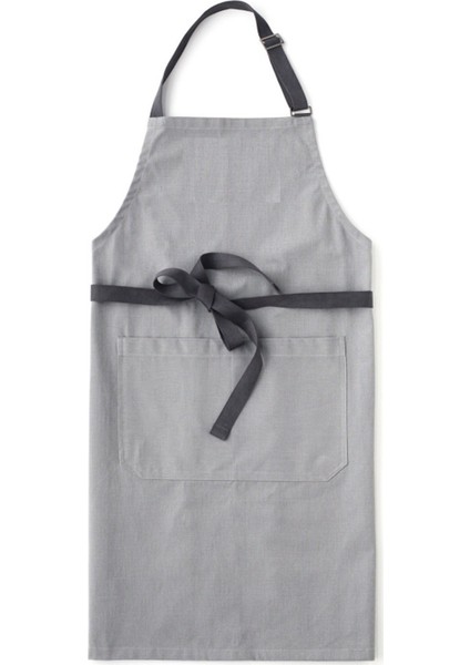 Askılı Şef Barista Aşçı Kuaför Tattoo Garson Önlüğü Gri