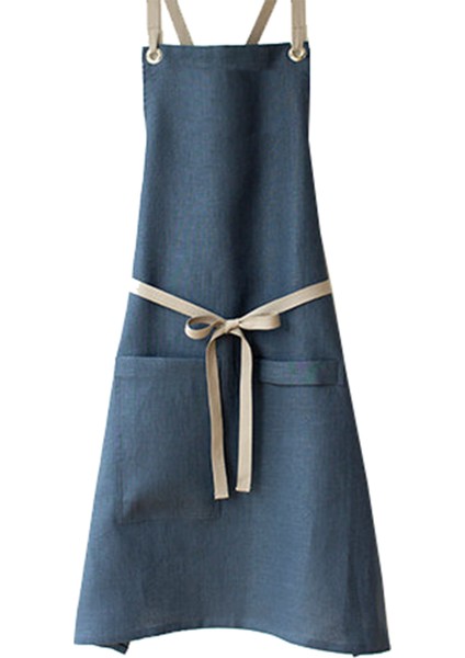 Askılı Şef Barista Aşçı Kuaför Tattoo Garson Önlüğü Lacivert