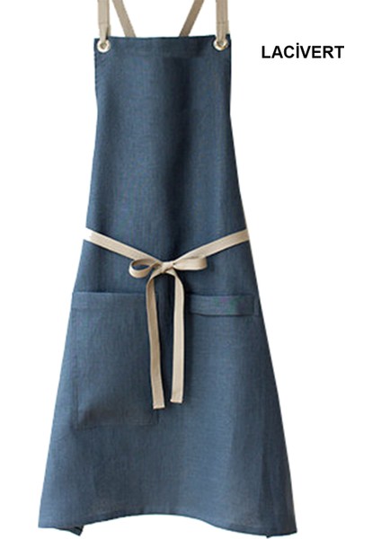 Askılı Şef Barista Aşçı Kuaför Tattoo Garson Önlüğü Lacivert fiyatları