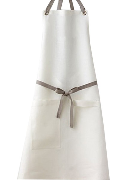 Askılı Şef Barista Aşçı Kuaför Tattoo Garson Önlüğü Beyaz