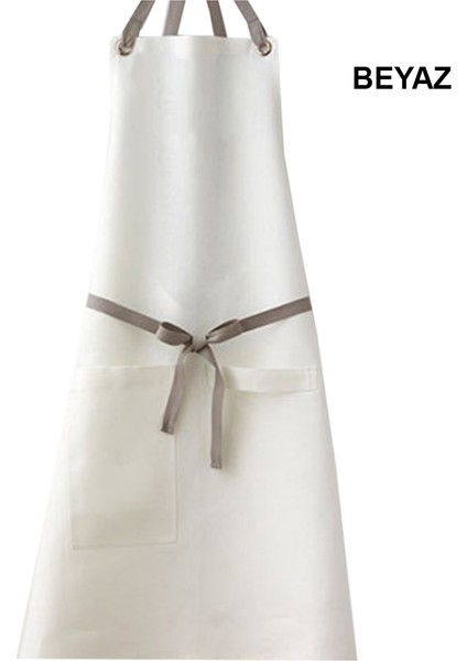 Askılı Şef Barista Aşçı Kuaför Tattoo Garson Önlüğü Beyaz fiyatları