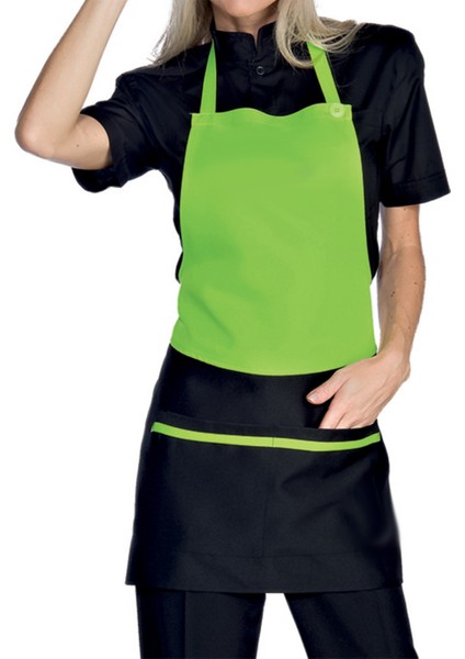 Askılı Şef Barista Aşçı Kuaför Tattoo Garson Önlüğü Yeşil