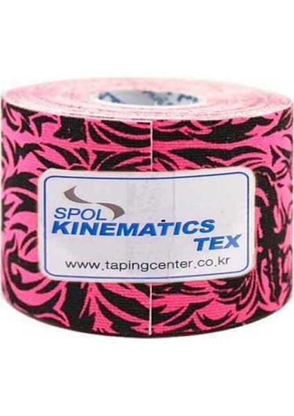 Desenli Kinesio Tape Pembe