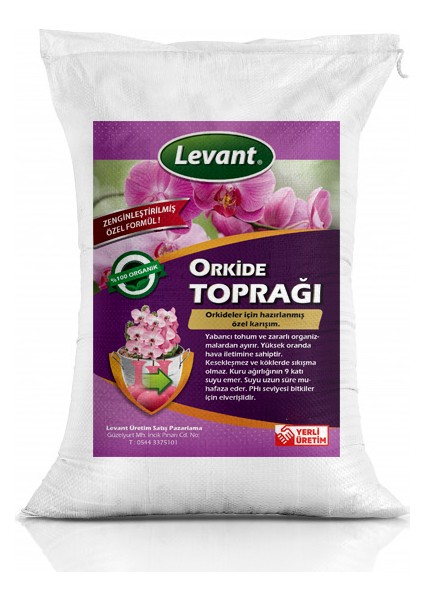 Orkide Toprağı 3 lt Yüksek Verim