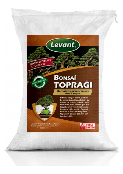 Bonsai Toprağı 3 lt Yüksek Verim